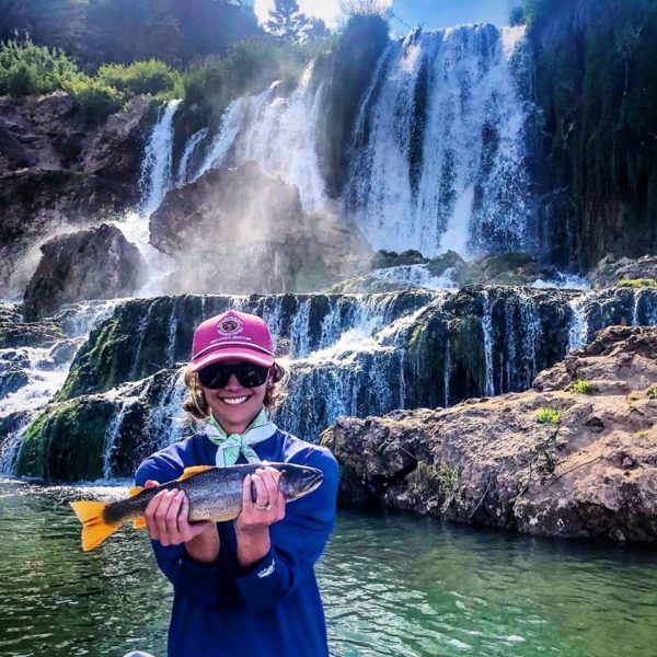 south fork of the snake fishing report cutthroat trout by waterfall