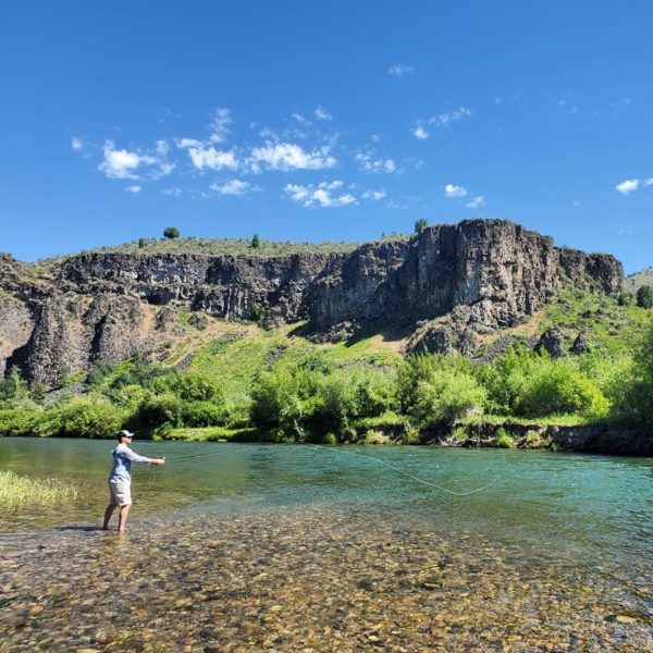 riffle and angler on south fork of the snake