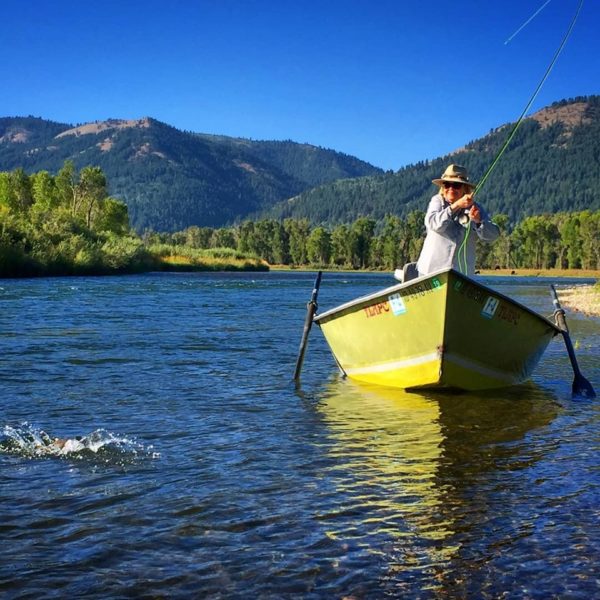 drift boat on the south fork of the snake